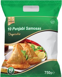 SAMOSA PUNJABI VEGETARISCH CROWN 10STUKS 750GR PER PAK