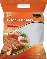 CROWN SEEKH CHICKEN KEBAB 15ST PER PAK