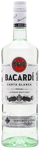 BACARDI RUM 40% 1,0LTR PER FLES