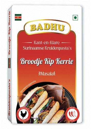 BADHU BROODJE KIP KERRIE MASALA PIKANT 100G PAK