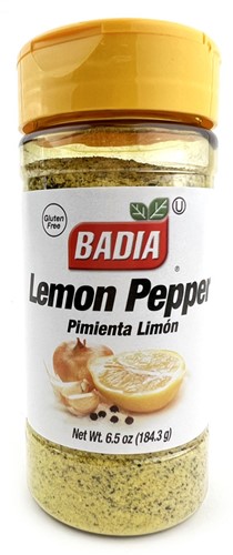 BADIA LEMON PEPPER 6.5OZ (MIDDEL) PER STUK