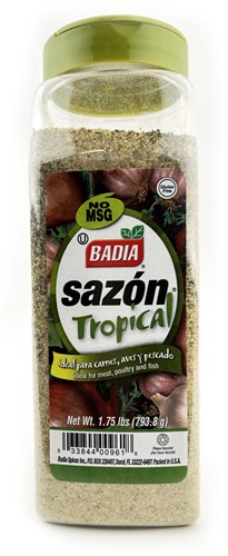 BADIA SAZON TROPICAL GROEN 1.75LBS (GROOT) PER STUK