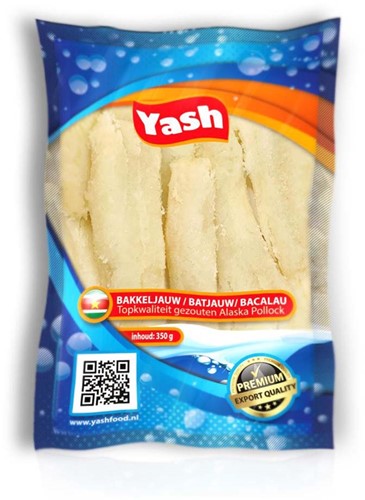 BAKKELJAUW FILET YASH 350G PER PAK