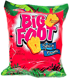 BIG FOOT SPICY CHEESE FLAVOUR 25G PER PAK