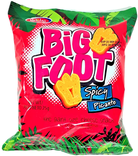 BIG FOOT SPICY CHEESE FLAVOUR 25G PER PAK