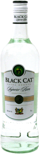 BLACK CAT RUM 38% 70CL PER FLES