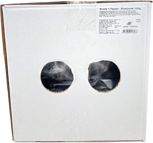 BLOEDWORST SMOKE 'N PEPPAH 10KG PER DOOS