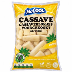 BLOKCASSAVE VOORGESTOOMD MR.COOL 1KG PER PAK