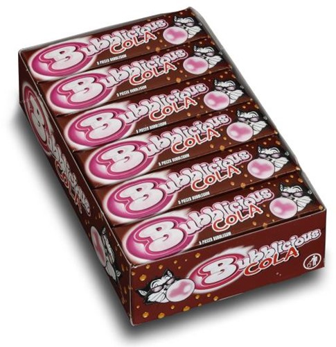 BUBBLICIOUS KAUWGOM COLA 18 PAKJES PER DOOS