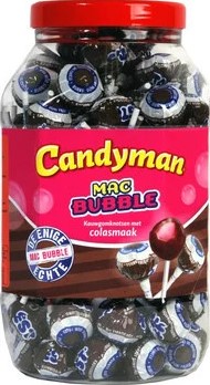 MAC BUBBLE LOLLY'S COLA 100ST PER POT