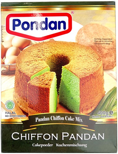 PANDAN CHIFFON CAKE MIX 400G PER PAK