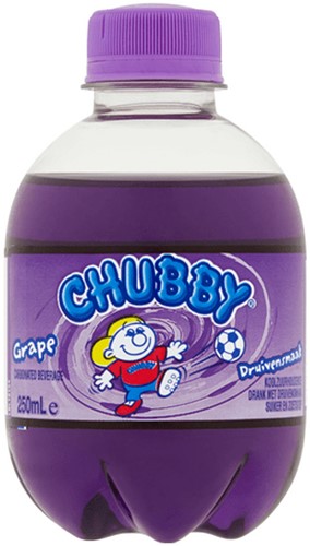 CHUBBY 12X25CL GRAPE PET FLES