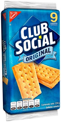 CLUB SOCIAL ORIGINAL CRACKERS (9ST) 216G PER PAK