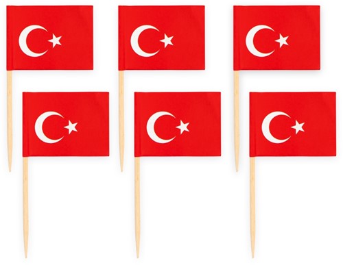VLAGGENPRIKKERS TURKIJE 50ST PER PAK-2