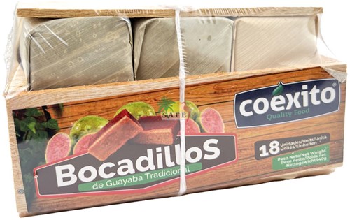 BOCADILLOS GUAVE 18STUKS HOUTEN DOOSJE