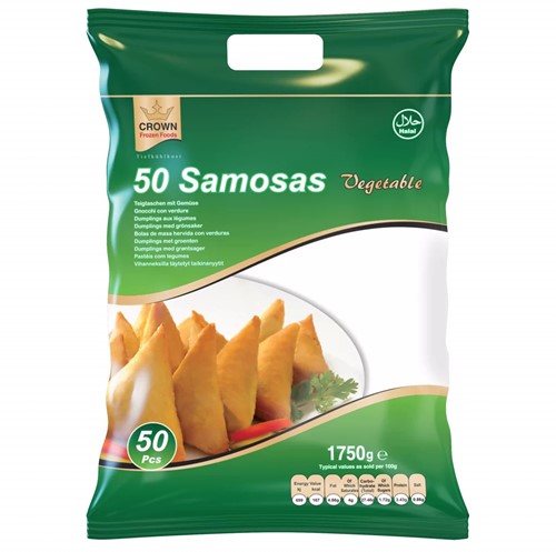SAMOSA HORECA VEGETARISCH CROWN 50ST PER PAK 