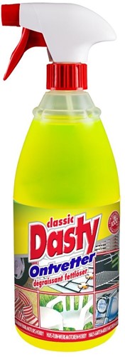 DASTY (GEEL) ONTVETTER MET SPROEIKOP 1LTR PER STUK