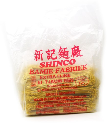 SHINCO tjaumin extra fijn BAMI 1.5KG P/ PAK ROOD