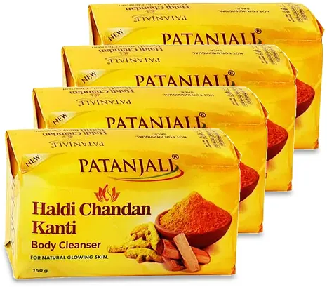 PATANJALI TURMERIC CHANDAN SOAP 150G