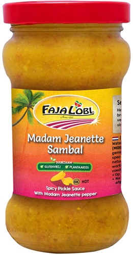 FAJALOBI MADAM JEANET SAMBAL 6X195G PER TRAY