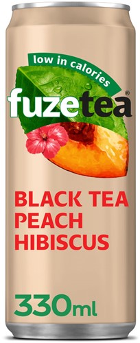 FUZE TEA BLIK 24X33CL PEACH/HIBISCUS