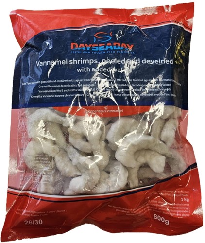GARNALEN 26/30 VANNAMEI PND 1KG -25%/-30%