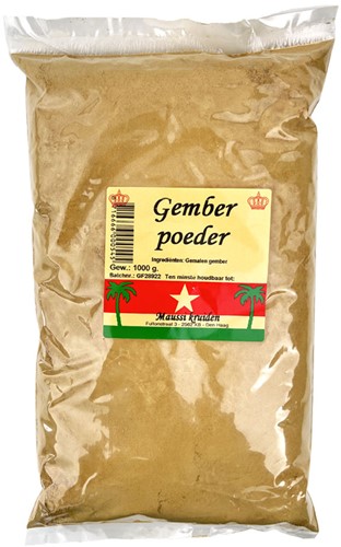 GEMBER POEDER 1KG PER PAK
