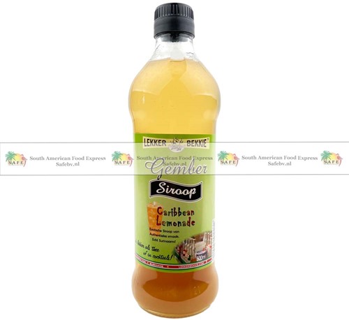 SIROOP LEKKERBEKKIE GEMBER 500ML PER FLES
