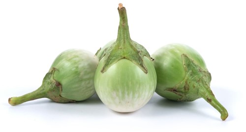 THAI EGGPLANT PER KG  (GROEN)