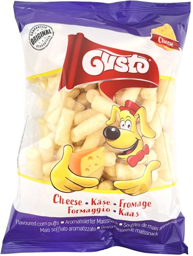 GUSTO PUFFS CHEESE FLAVOR 80G PER PAK