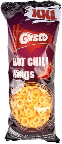 GUSTO HOT CHILLI RINGS 300G SNACK XXL PER PAK