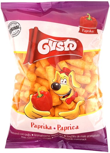 GUSTO PUFFS PAPRIKA FLAVOR 80G PER PAK