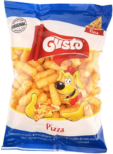 GUSTO PUFFS PIZZA FLAVOR 80G PER PAK