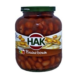 BRUINE BONEN HAK 12X720ML GLAS groot