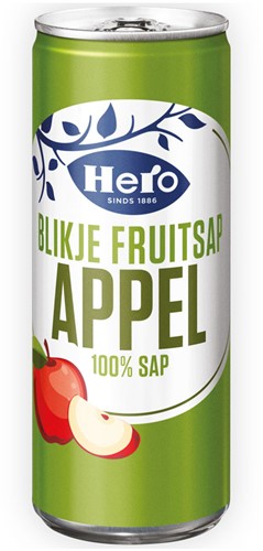 HERO APPELSAP 24X25CL BLIK
