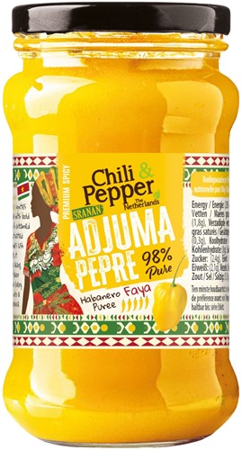 CHILI & PEPPER GELE ADJUMA PEPRE 98%PURE 315ML PER POT (GROOT)