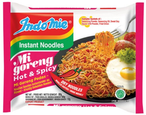 INDOMIE (EU) MI GORENG HOT&SPICY 40X80G PER DOOS  