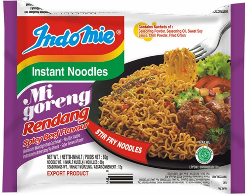 INDOMIE MI-GORENG RENDANG 40X80G PER DOOS