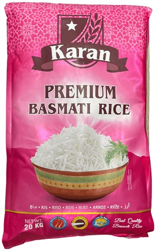 KARAN BASMATI RIJST 20KG PER BAAL