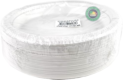 KARTONNEN BORDEN 1-VAKS 100ST PER PAK (Ø22cm)