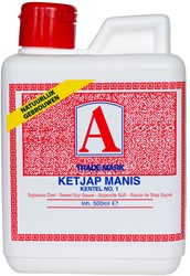 KETJAP A MANIS 500ML (klein) PER FLES
