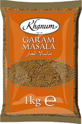 GARAM MASALA KHANUM 1KG PER PAK   