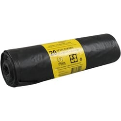 AFVALZAKKEN ELLY ZWART 20ST 60X80CM 