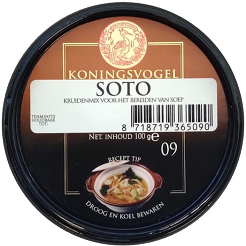 KONINGSVOGEL SOTO 6X100G PER TRAY