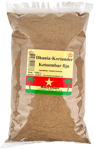 KORIANDER GEMALEN MAUSSI 1KG PER PAK