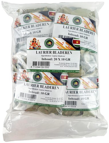 LAURIERBLAD SAFE 20X10G PER TRAY