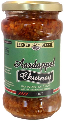 LEKKER BEKKIE AARDAPPEL CHUTNEY 300ML PER POT