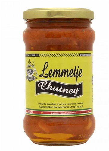 LEKKER BEKKIE LEMMETJE CHUTNEY 300ML PER POT
