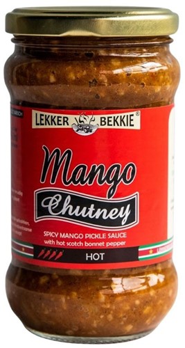 LEKKER BEKKIE MANGO CHUTNEY 300ML PER POT