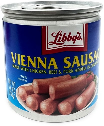 LIBBY SAUSAGE BLAUW 24X4.5oz PER TRAY